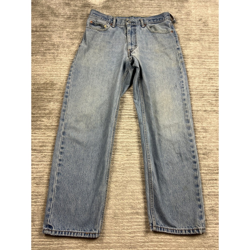 Levis 550 Jeans Mens 33x30 Light Wash Relaxed Fit Tapered Leg Denim Cotton